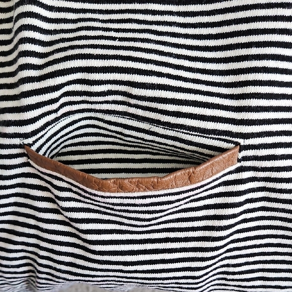 Juicy Couture Striped Midi Dress with Red and Brown Accents - Picture 5 of 8